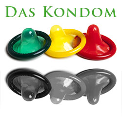 3 farbige Kondome